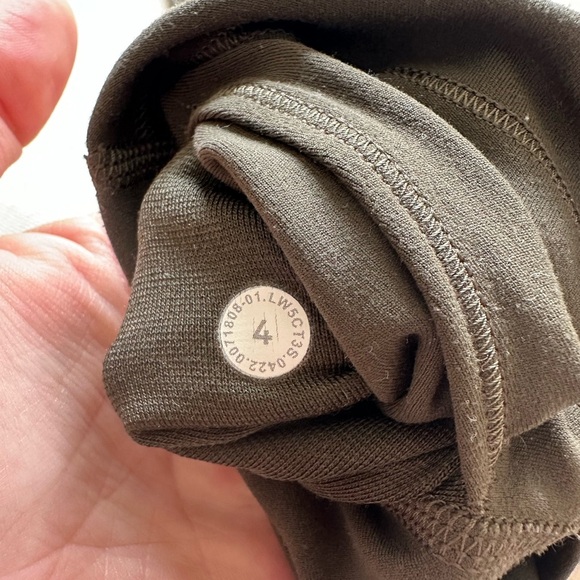 Lululemon Align High-Waisted Olive Green Leggings - Picture 3 of 4